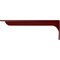 Ekena Millwork Embrey Steel Bracket, Hammered Bright Red 2"W x 20"D x 6 1/2"H BKTM02X20X06EBHRE - alternate 8